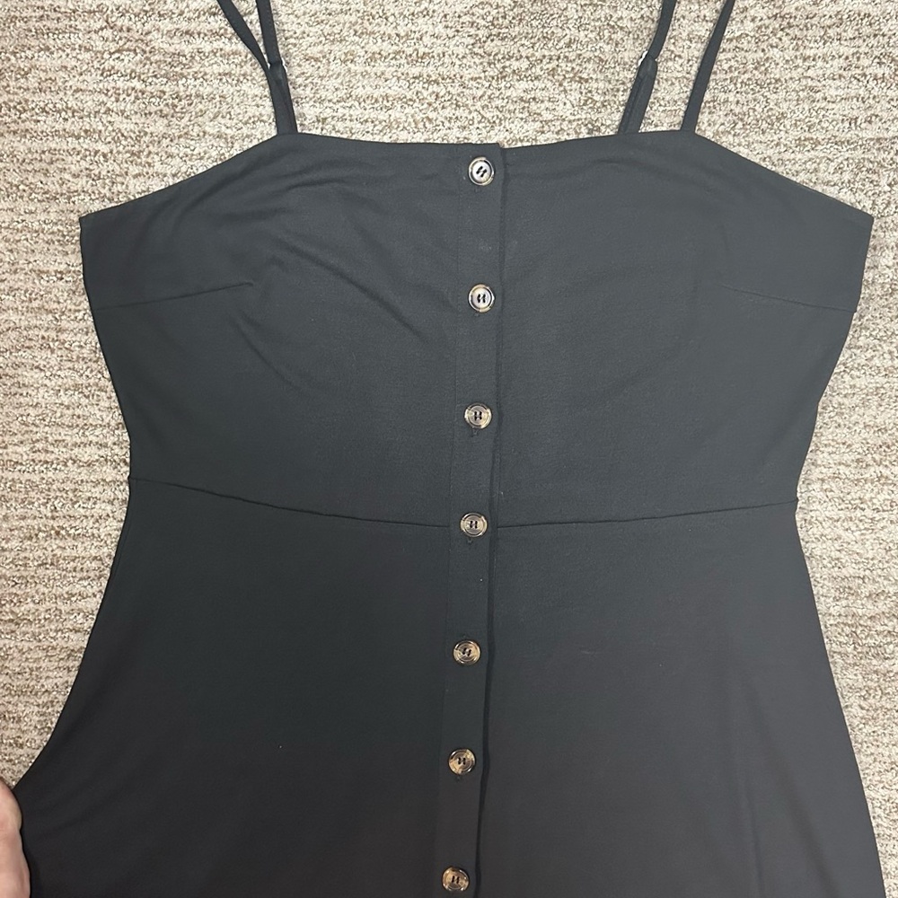[Berydress] Black A-line dress, XL